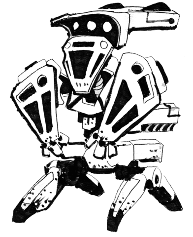 Sci Fi Robot   Sandbot Frog Coloring Page